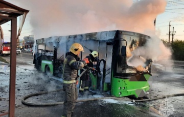 Яшчэ адзін МАЗ згарэў у Расеі